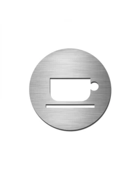 Αυτοκόλλητη Ένδειξη σήμανση στρογγυλή 510 Καφετέρια (9cm)