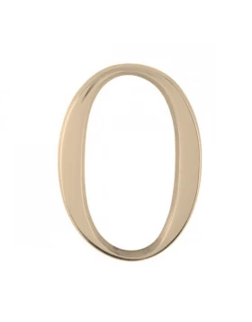 Αριθμοί Κατοικιών Νούμερο 0 σε Χρυσό ματ (Image 1)