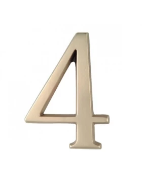 Αριθμοί Κατοικιών Νούμερο 4 σε Χρυσό ματ (Image 1)
