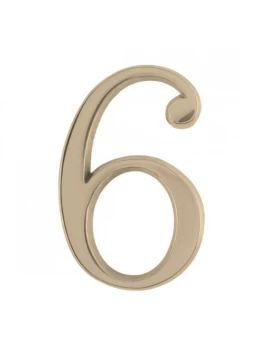 Αριθμοί Κατοικιών Νούμερο 6 σε Χρυσό ματ (Image 1)