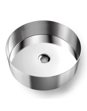 Νιπτήρας Επικαθήμενος Voss Milo PVD V1033-111 Inox Brushed (Φ.33cm) (Image 1)