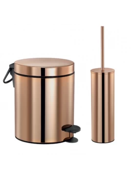 Σετ Χαρτοδοχείο 5lt & Πιγκάλ Sanco σειρά 90680-A06 Rose Gold Polished (Image 1)