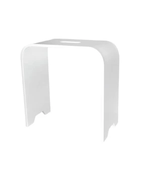 Κάθισμα ντους Solid επιφάνειας Karag σειρά Eloise Seat σε Λευκό