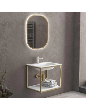 Έπιπλο Μπάνιου Κρεμαστό Karag New Sospeso 60 Όρο Ματ (60x46cm) (Image 1)