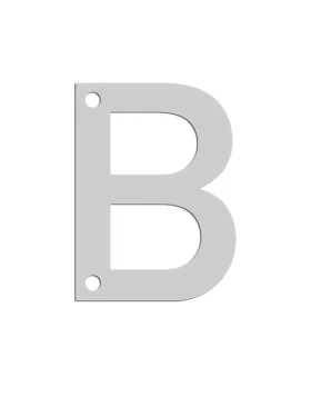 Κατοικιών Γράμμα B σειρά 123L σε Ανοξείδωτο ματ (9cm)