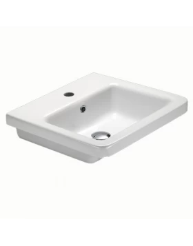 Νιπτήρας Κρεμαστός & Επίπλου Bianco Ceramica City MCITY36-300 Λευκό (80x45cm) (Image 1)
