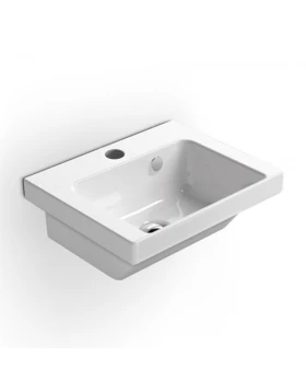 Νιπτήρας Κρεμαστός & Ένθετος GSI Norm 8650 Λευκό (35x26cm) (Image 1)