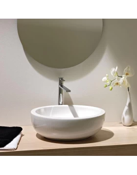 Νιπτήρας Επικαθήμενος Scarabeo Planet 8112-300 Λευκό (48x39cm) (Image 1)