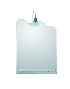 Καθρέπτης μπάνιου με Εταζέρα & Φώτα σειρά 15-0806 (60x80cm)