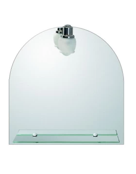 Καθρέπτης μπάνιου με Φως & Εταζέρα σειρά 42-5700 (55x50cm)