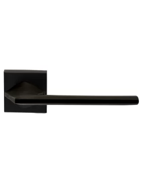 Πόμολα Πόρτας ILAVIO χειρολαβές με ροζέτα 2406 Μαύρο ματ (Image 1)