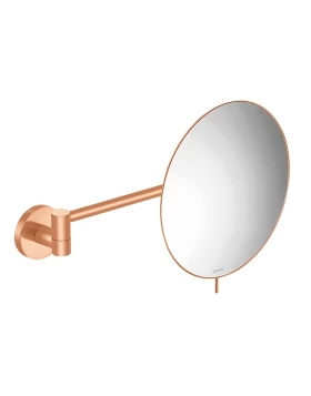 Μεγεθυντικός Καθρέπτης Επιτοίχιος Sanco MR-705-AB6 Rose Gold Brushed 24 Καρατίων