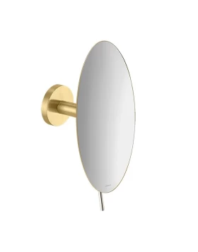 Μεγεθυντικός Καθρέπτης Επιτοίχιος Sanco MR-702-AB12 Brushed Brass (Image 1)