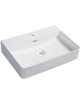 Νιπτήρας Επικαθήμενος Ceramita σειρά Slim 60 Λευκό (60x42cm) (Image 1)