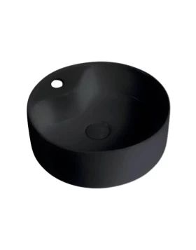 Νιπτήρας Επικαθήμενος Ceramita σειρά Ring Μαύρο Ματ (Φ.46cm)