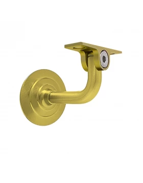 Στήριγμα Ξύλινης Κουπαστής Σπαστό Ορειχάλκινο σειρά 074-001 Χρυσό Ματ (Image 1)