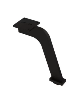 Πόδια Επίπλων Roline σειρά 0202 Μαύρο Ματ (Ύψος 12cm) (Image 1)