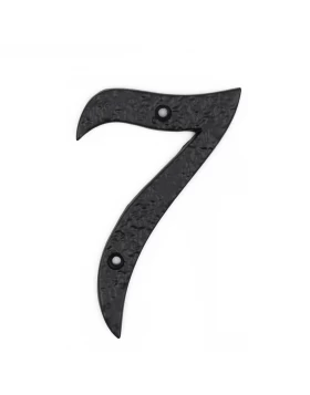 Αριθμοί Κατοικιών Παραδοσιακοί Νούμερο 7 σειρά 0461 σε Μαύρο (6x10cm) (Image 1)