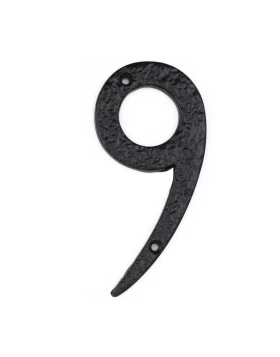 Αριθμοί Κατοικιών Παραδοσιακοί Νούμερο 9 σειρά 0461 σε Μαύρο (6x10cm) (Image 1)