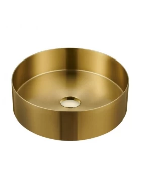 Νιπτήρας Επικαθήμενος Ανοξείδωτος Karag Venus BB6802-BG Gold (Φ.38cm) (Image 1)