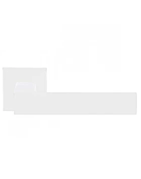 Πόμολα Πόρτας Ζωγομετάλ Χειρολαβές με ροζέτα 396 Λευκό ματ (Image 1)