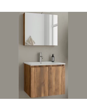 Έπιπλο με 2 Ντουλάπια & Καθρέφτη με Ντουλάπι Drop Verona 60 Amber Baroque Oak 5FVR060BO (60x45cm) (Image 1)