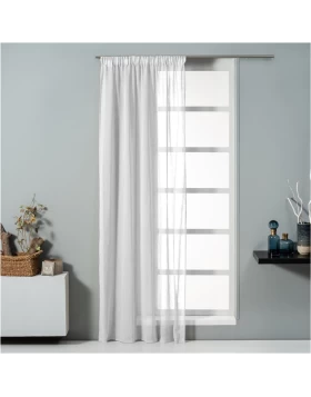 Κουρτίνα Λευκή Με Τρέσα 140x270cm Polylinen 11870 Artisti Italiani (Image 1)