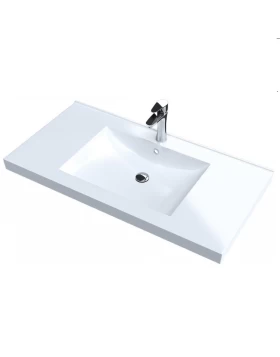 Νιπτήρας Επίπλου Sanitec σειρά Alba White (110x46cm) (Image 1)