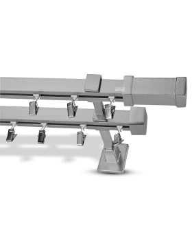 Κουρτινόξυλα Σιδηρόδρομοι Domus Σύβοτα σειρά 9307-2 Νίκελ Ματ (Image 1)