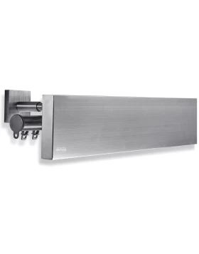 Μεταλλική Μετόπη Domus Με Διπλό Σιδηρόδρομο σειρά 560 Χρώμα 0560-2 σε Νίκελ Ματ (Image 1)