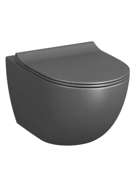 Λεκάνη Κρεμαστή Ceramita Cupola Rimless σειρά 0065 Ανθρακί Ματ (55cm)