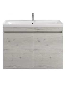 Έπιπλο με 2 Ντουλάπια Karag New Sava 8902 σε Ice Oak (98x44.5cm)