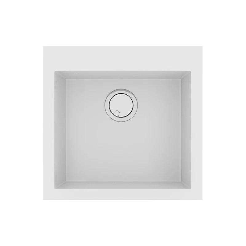 Νεροχύτες Γρανίτη Sanitec 816 σε χρώμα 30. Bianco (50x50cm)