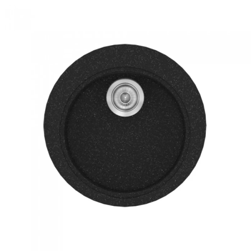 Νεροχύτες Γρανίτη Συνθετικοί Sanitec 316 σε χρώμα 05. Granite Black (Φ.48)