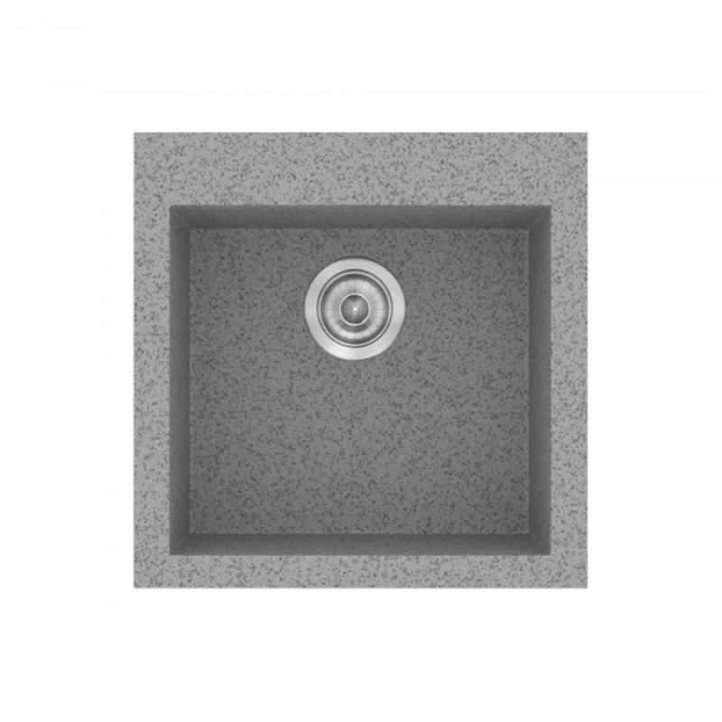 Νεροχύτες Γρανίτη Συνθετικοί Sanitec 339 σε χρώμα 04. Granite Grey (50x50cm)