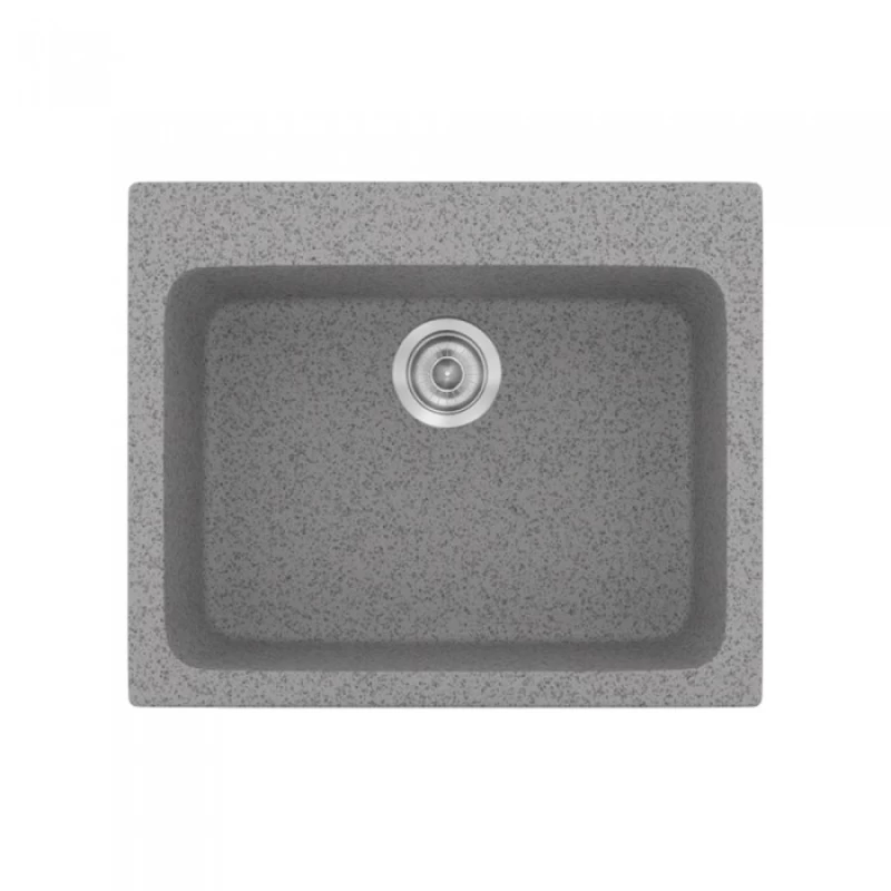 Νεροχύτες Γρανίτη Συνθετικοί Sanitec 331 σε χρώμα 04. Granite Grey (60x50cm)