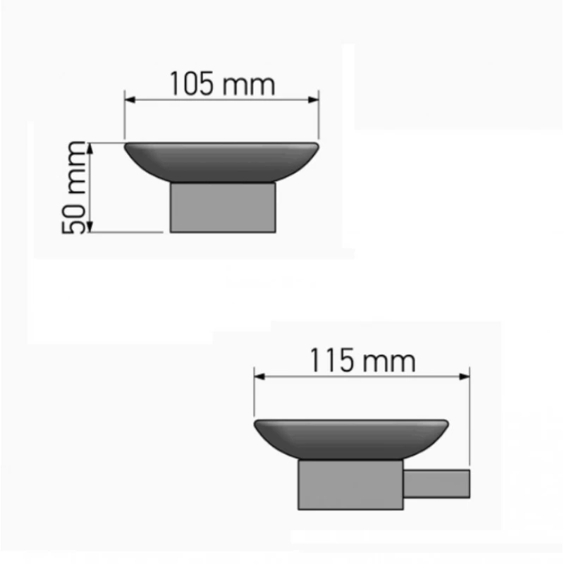 Σαπουνοθήκες Μπάνιου Sanco σειρά 120602-M101 Λευκό ματ (Image 2)