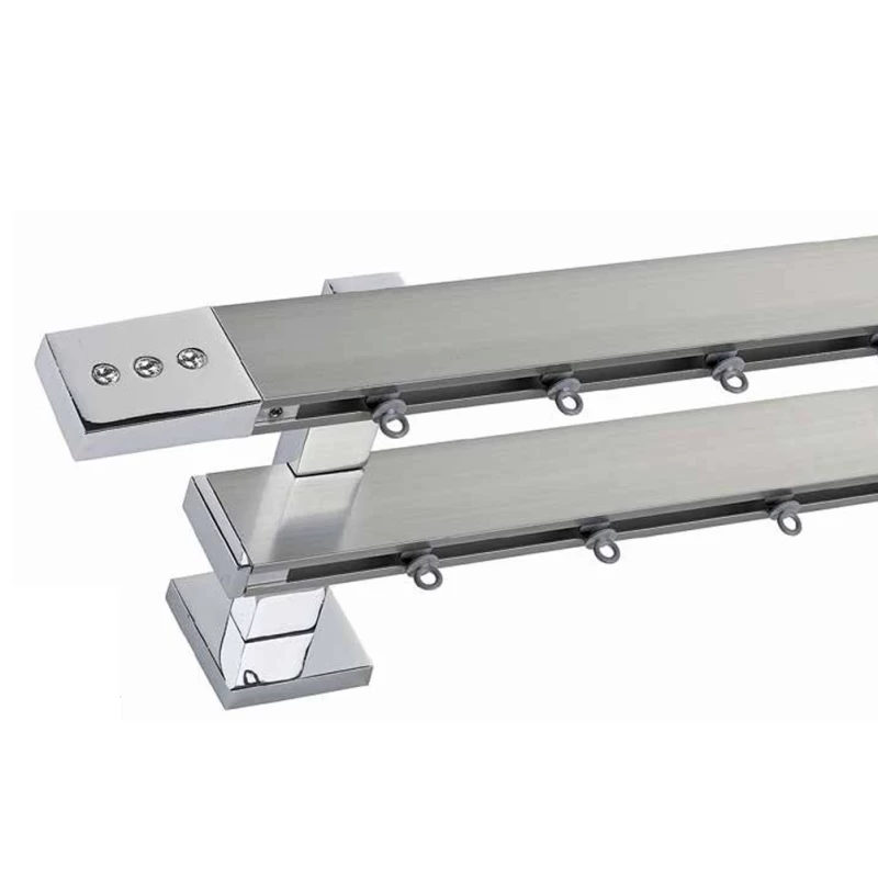 Κουρτινόξυλα Σιδηρόδρομοι Domus με Ινδία Κρύσταλλο Τάπα σε Νίκελ Ματ-Χρώμιο (Image 2)