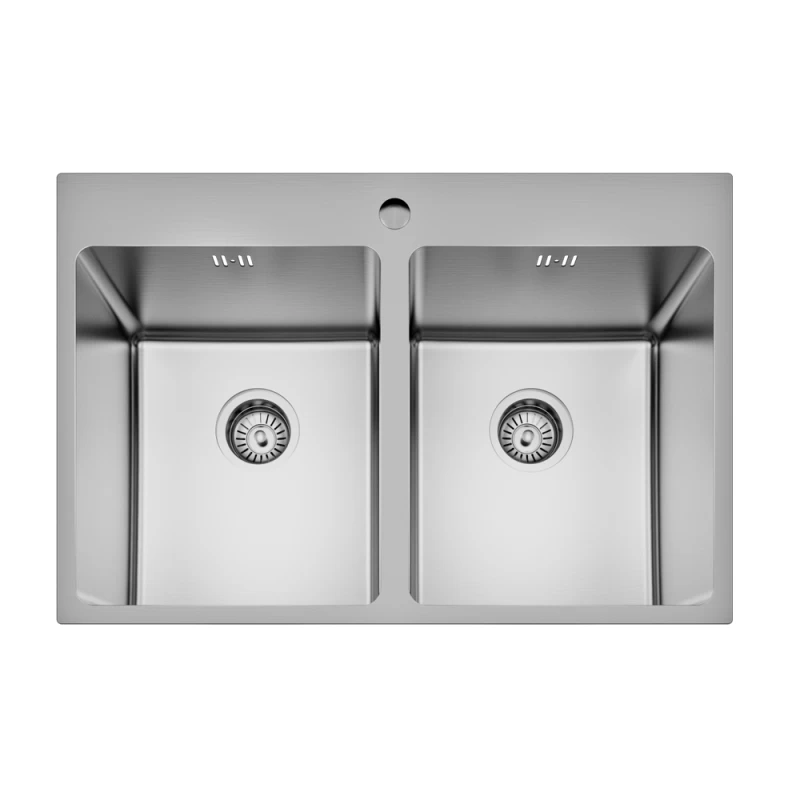 Νεροχύτης Ανοξείδωτος Geman 33150085 Square (75x50) Inox