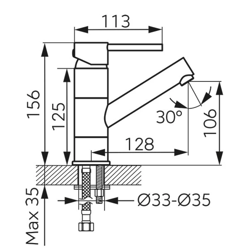 Μπαταρίες Νιπτήρα Ferro Fiesta Gold BFI2AG Χρυσό (Ύψος 15.6cm)