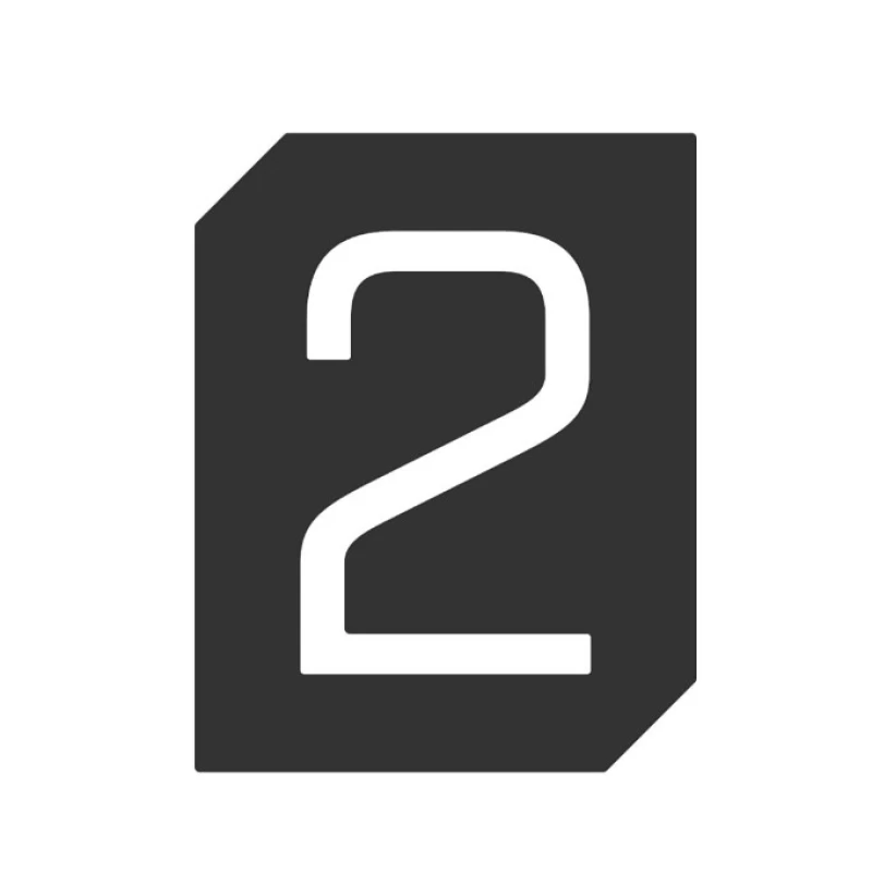 Αριθμοί Κατοικιών Αυτοκόλλητοι Νούμερο 2 σειρά 465-2 σε Μαύρο (5.5x7cm)
