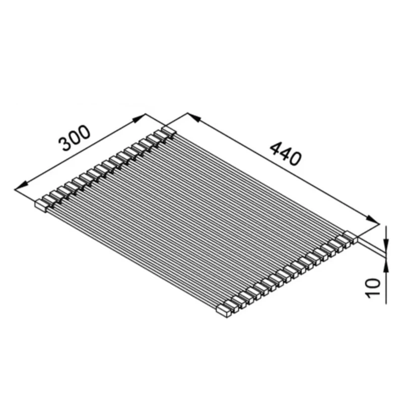 Ρολό Σιλικόνης Elleci ARS013BK Μαύρο (44x30cm) για Νεροχύτες Quadra-Compass-Espit