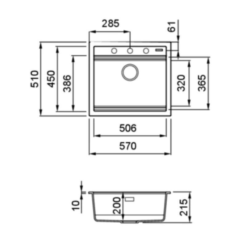 Νεροχύτες Γρανίτη Elleci σειρά Best Workstation 105 Μαύρο Black K86 (57x51cm)