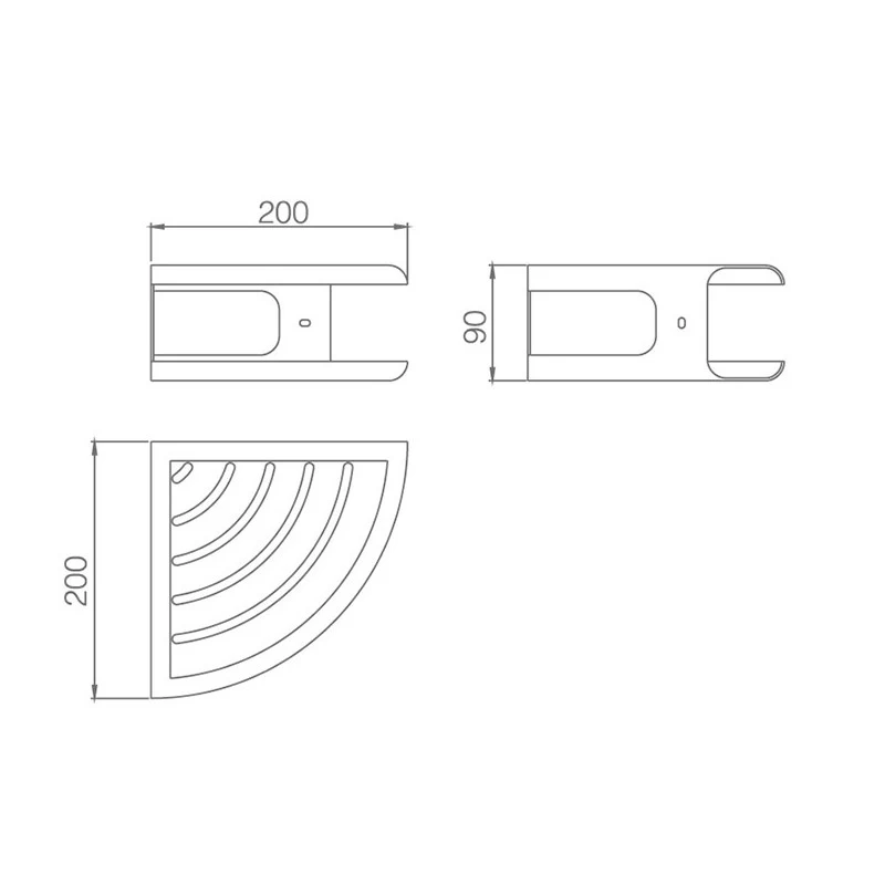 Σπογγοθήκη Γωνιακή Imex Dhanu ADH010/BL Λευκό Ματ (20x20x9cm)