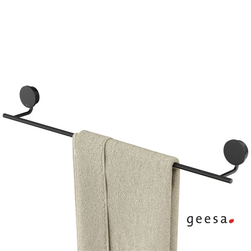 Πετσετοθήκη Μπάνιου Geesa Opal 7207/60-400 Μαύρο Ματ (Μήκος 66cm) (Image 1)