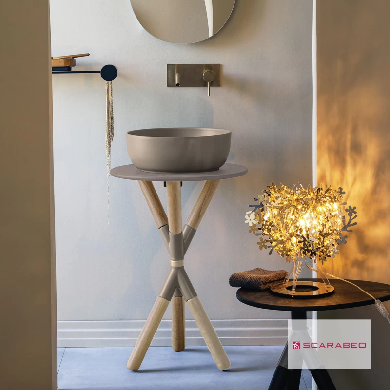 Βάση για Νιπτήρα Scarabeo Cross Sand 2501F0-9852 Sand (Φ.52x76cm) (Image 1)