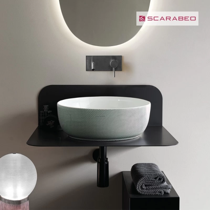 Βάση για Νιπτήρα Scarabeo Plana 60 2553-NROP Μαύρο Ματ (60x48cm) (Image 1)