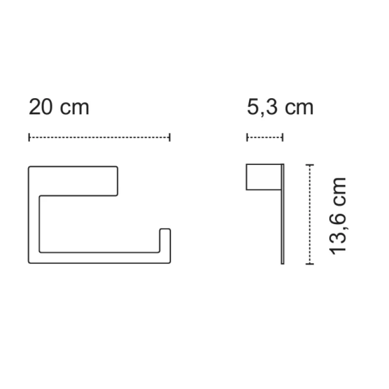 Κρίκος μπάνιου Ανοξείδωτο Karag Neo Bianco Opaco 822066 σε Λευκό Ματ (Image 2)
