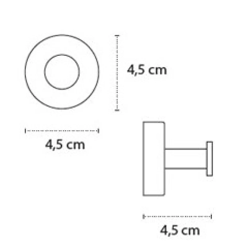 Άγκιστρο Karag Moderno Satine 220199 Matt Inox (Αυτοκόλλητο ή Βιδωτό)