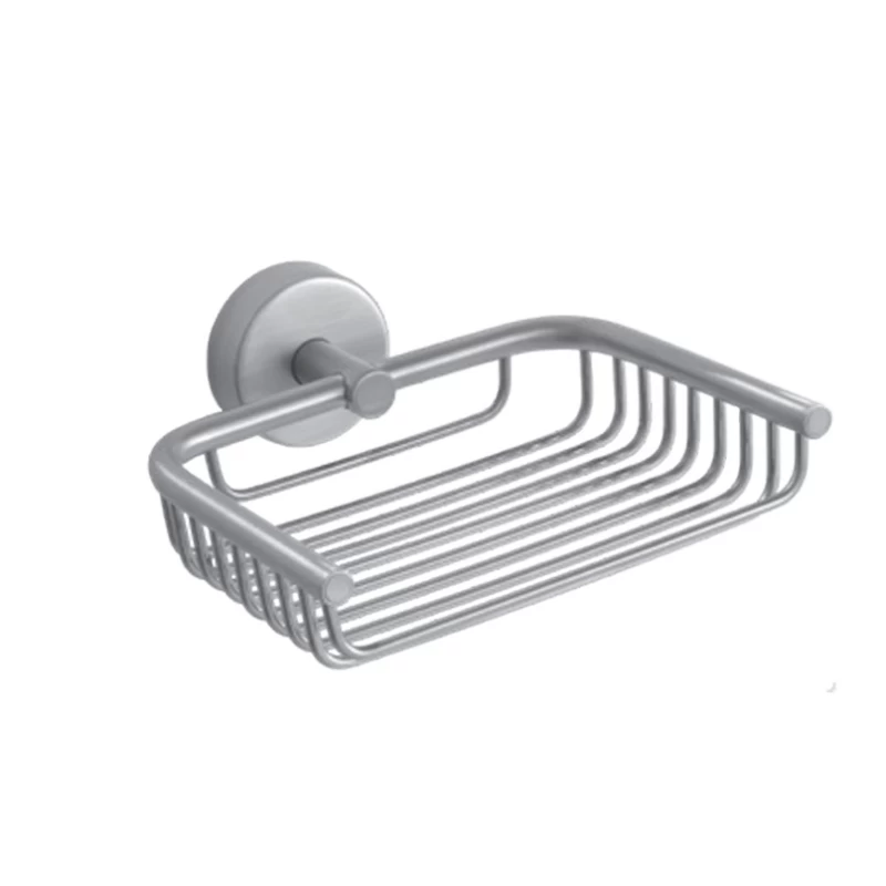 Σαπουνοθήκη 13cm Karag Moderno Satine 230399 Matt Inox (Αυτοκόλλητο ή Βιδωτό) (Image 1)